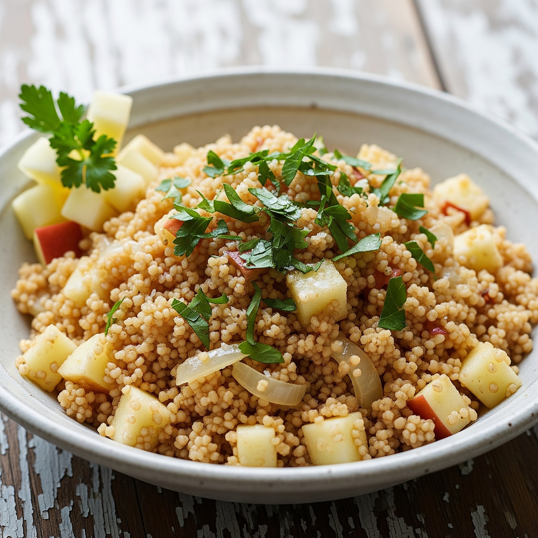 Apple and Onion Couscous