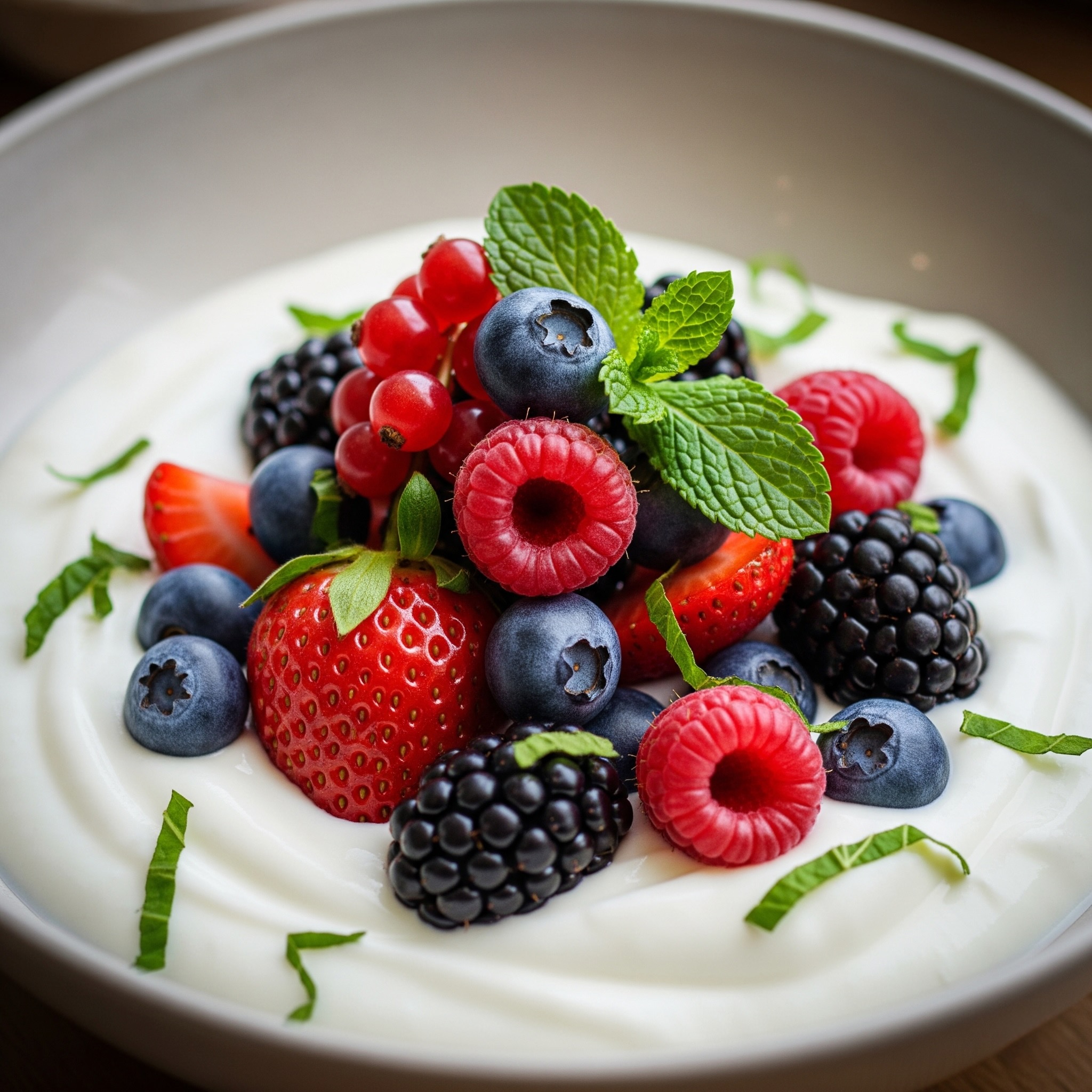 Berry Mint Yogurt