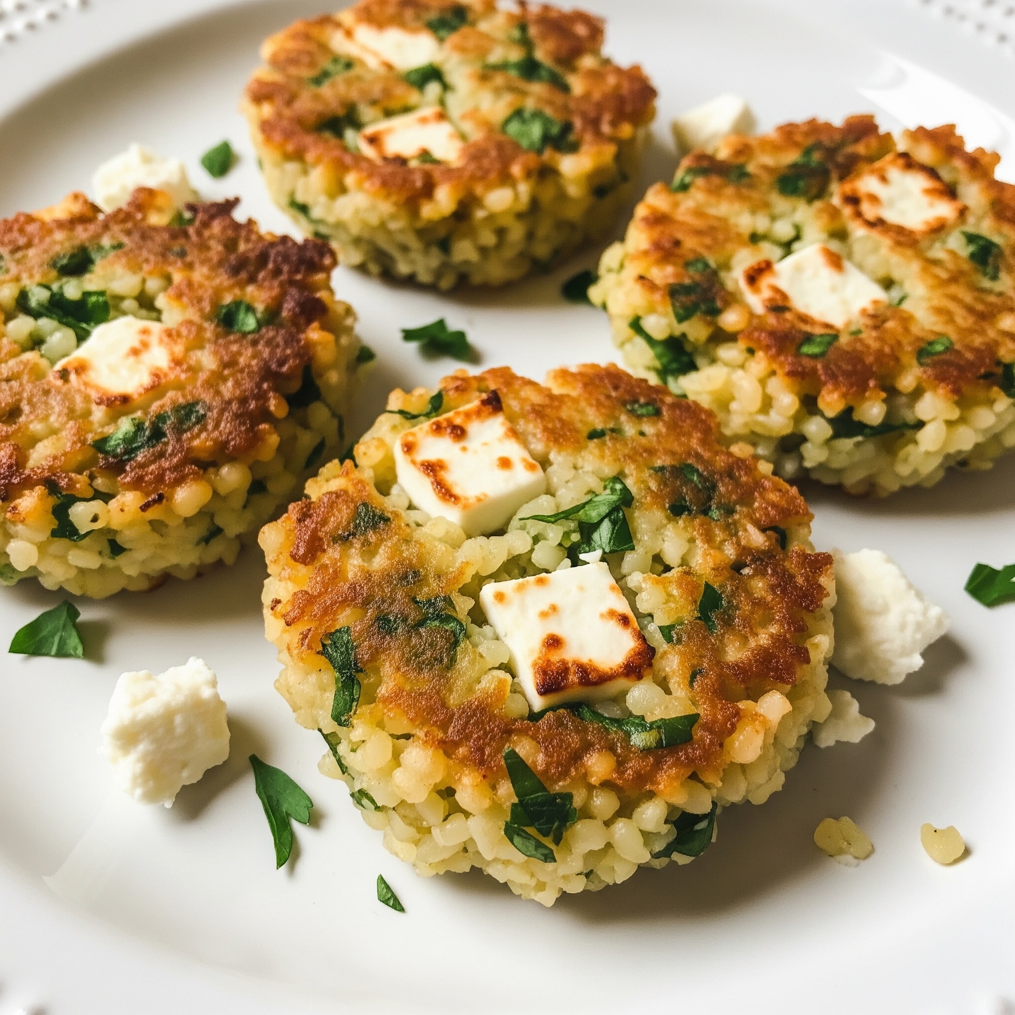 Bulgur Feta Fritters