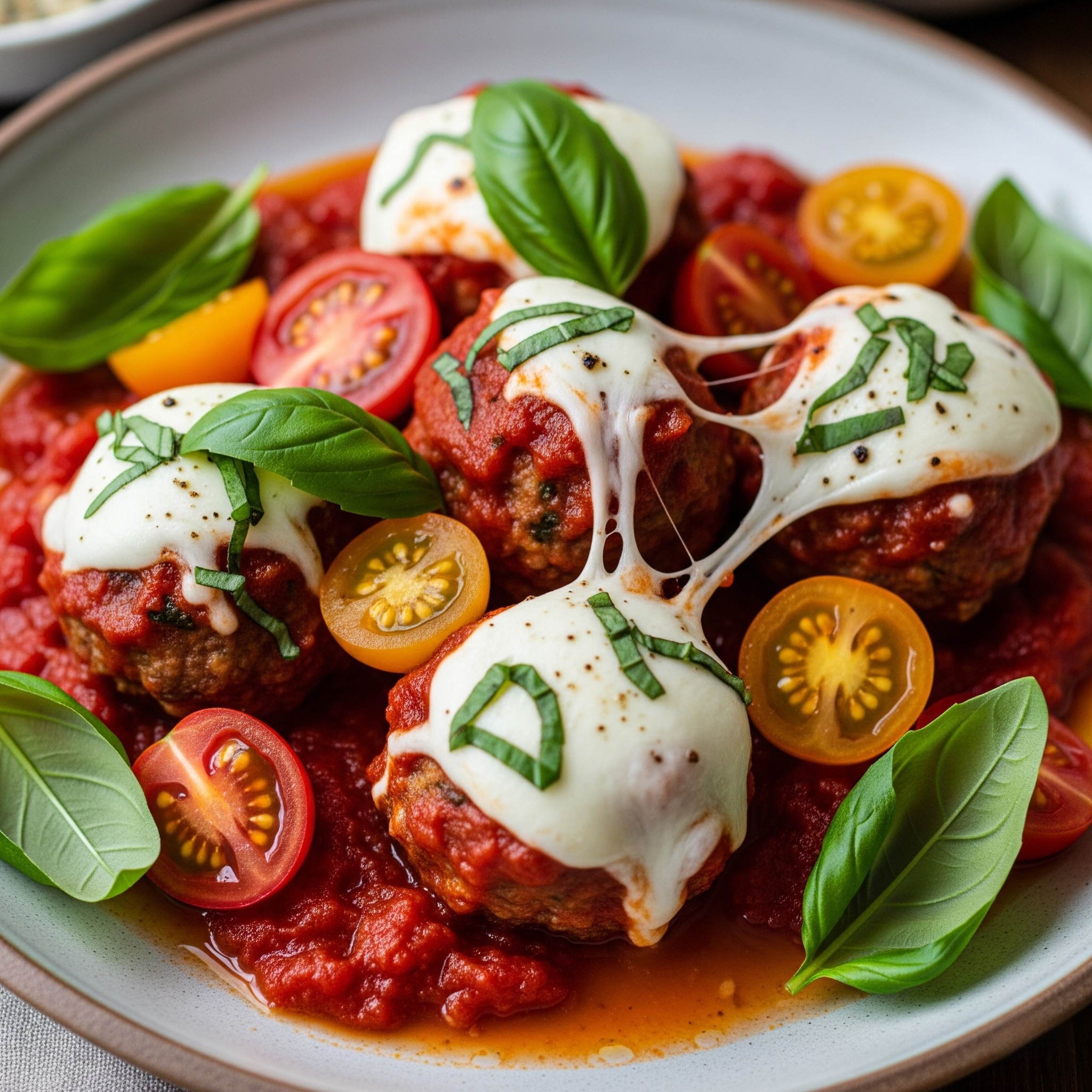 Caprese Meatballs