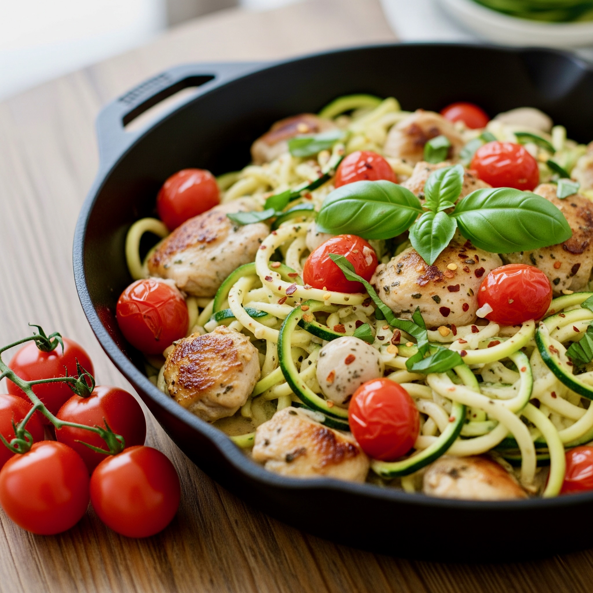 Chicken Tomato Zoodles