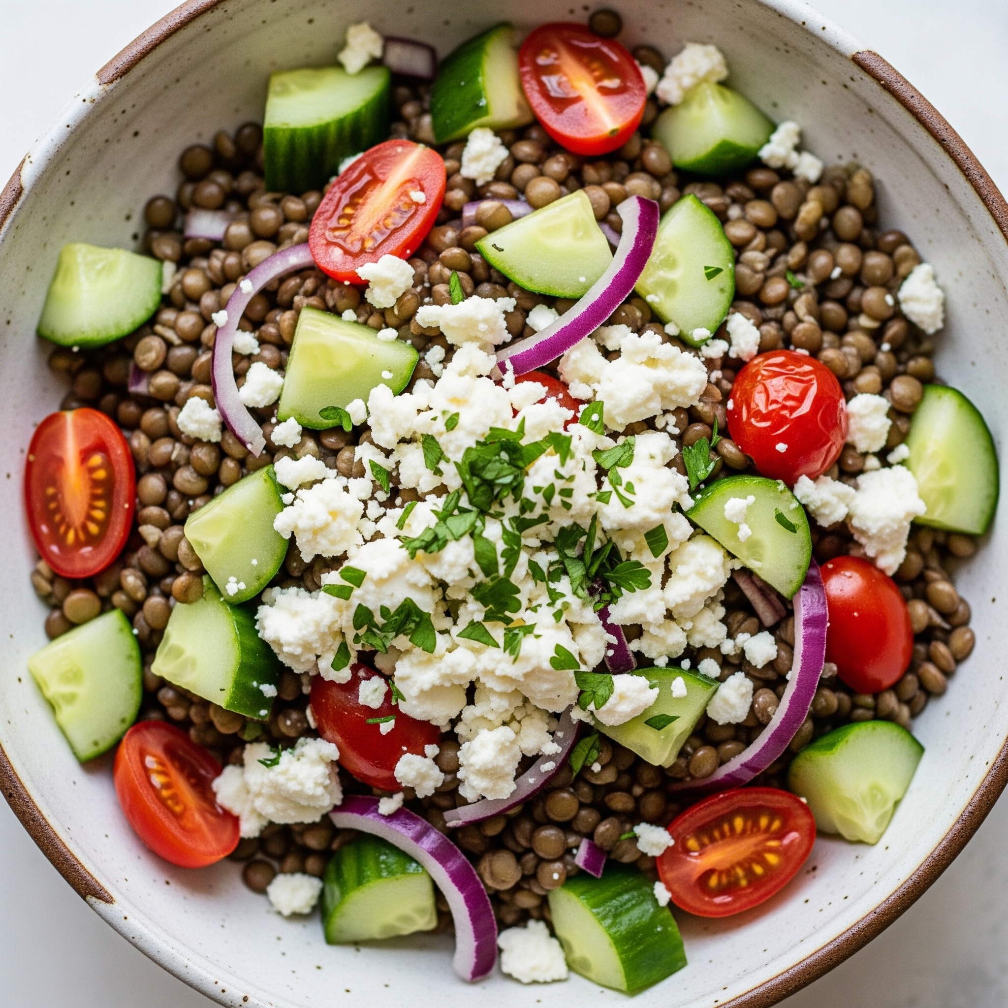 Feta Lentil Bowl