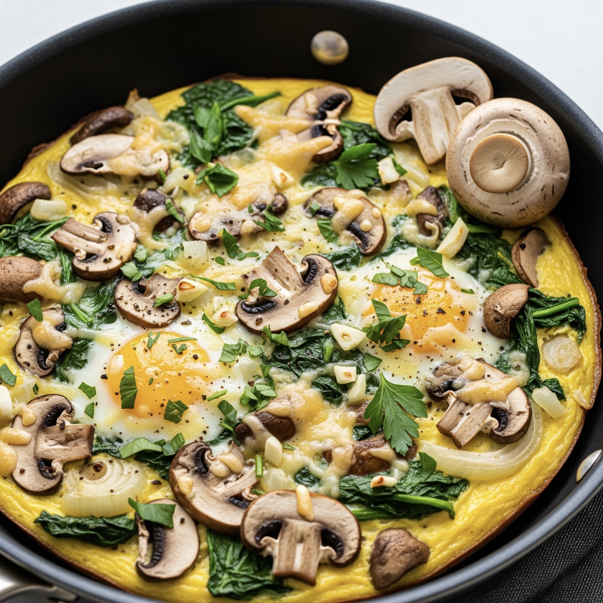 Garlic Mushroom Frittata