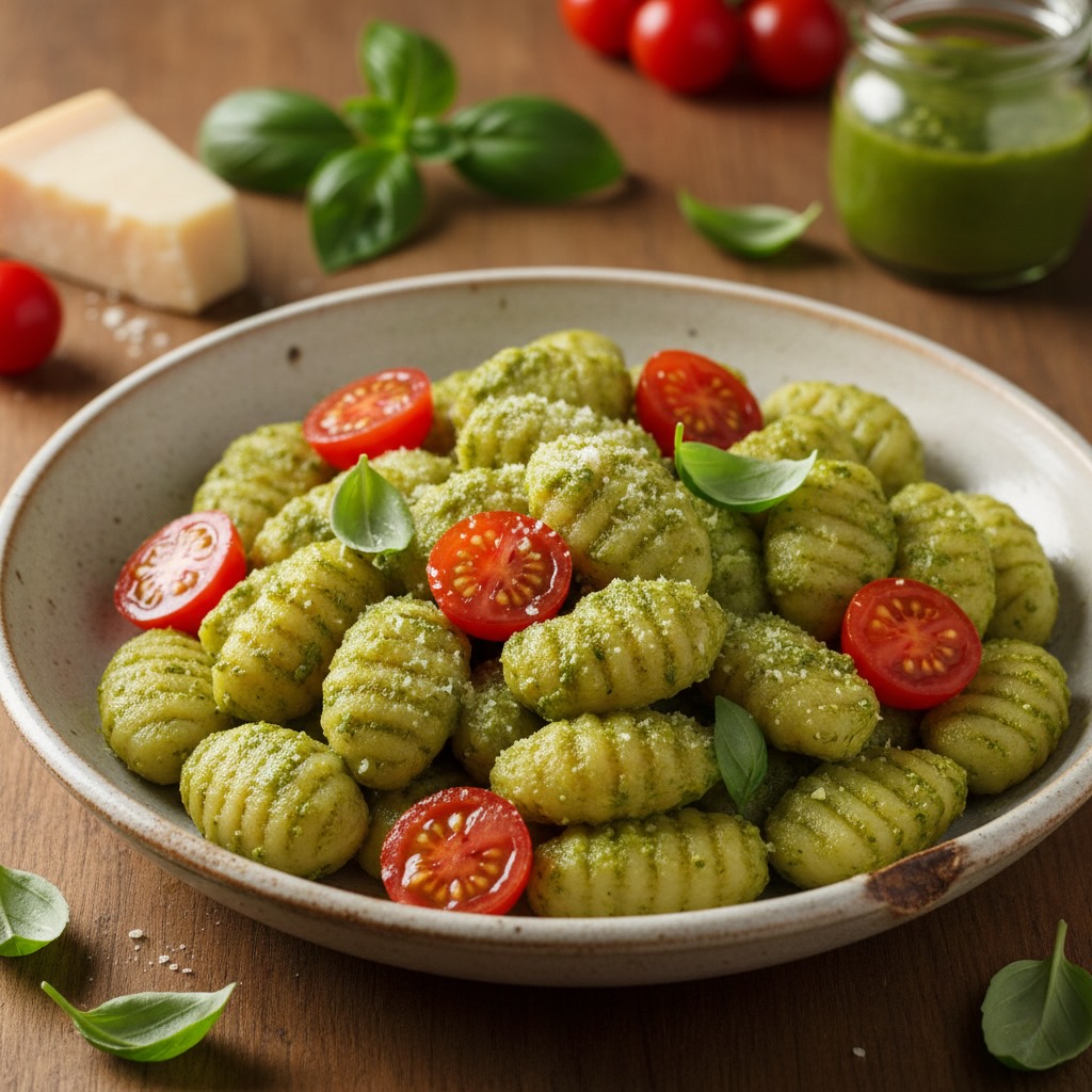 Gnocchi mit Basilikumpesto