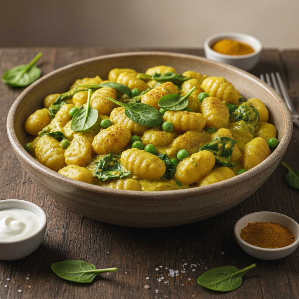 Gnocchi mit Currysauce