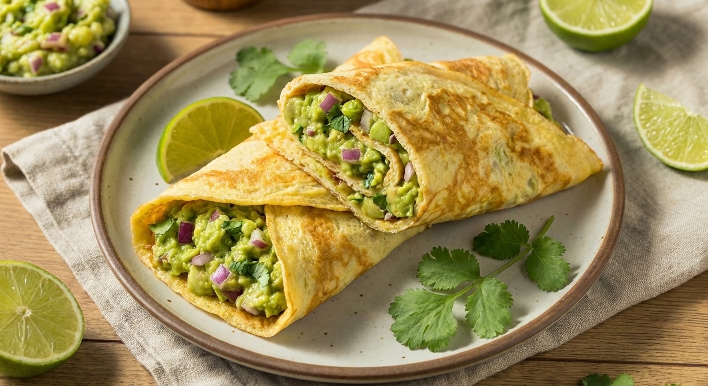 Guacamole Omelett Wrap