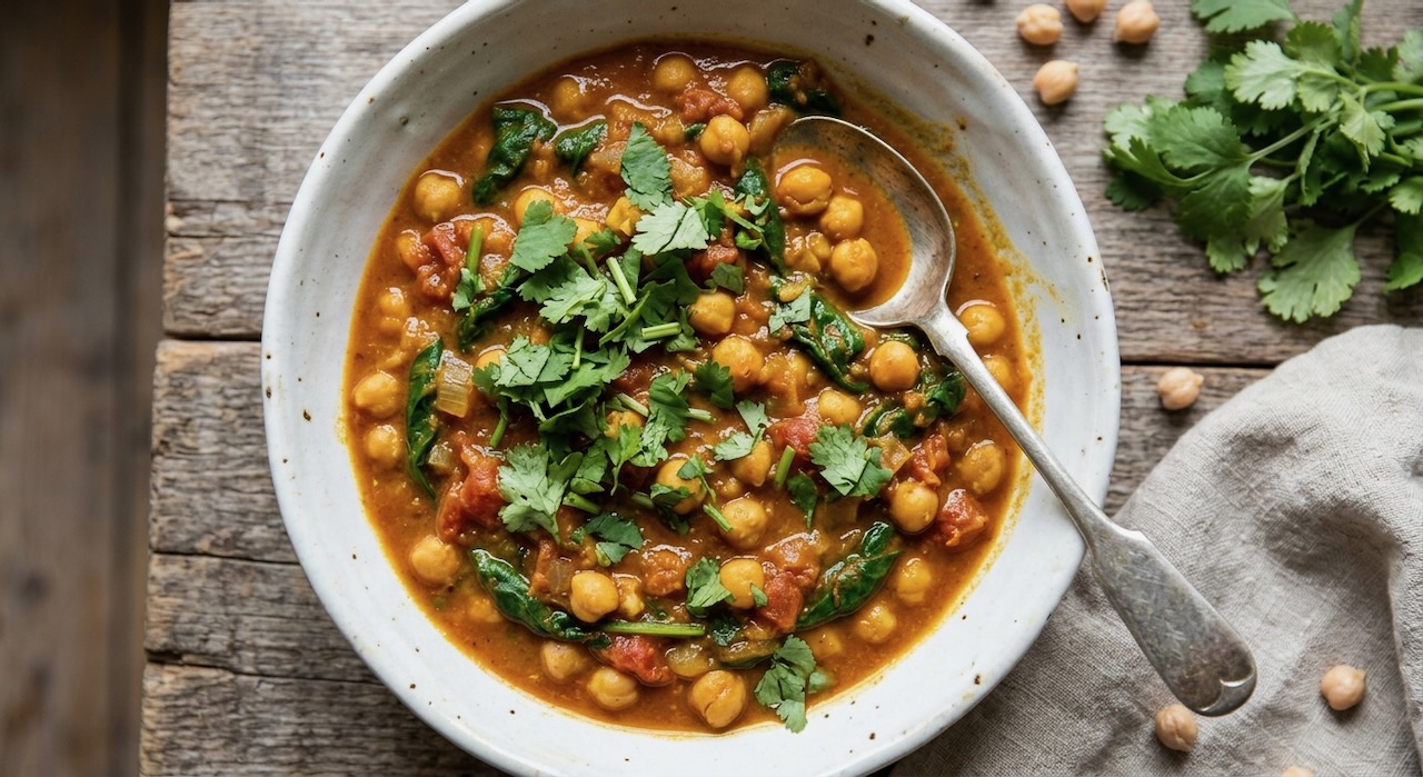 Herzhafter Kichererbsen-Curry