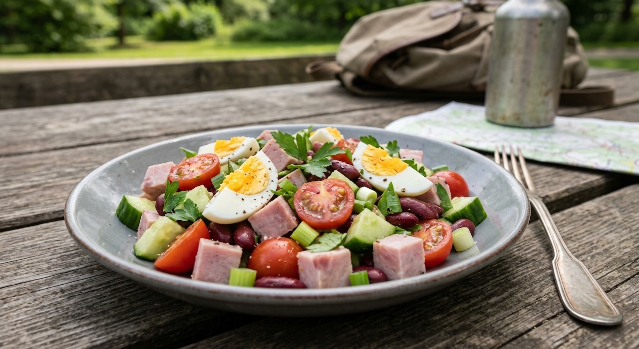 Wanderer-Schinkensalat