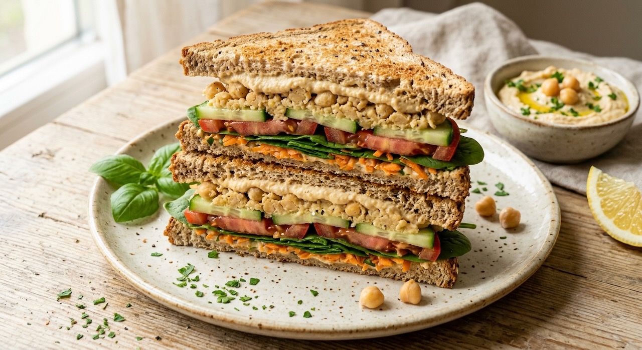 Hummus Power Sandwich