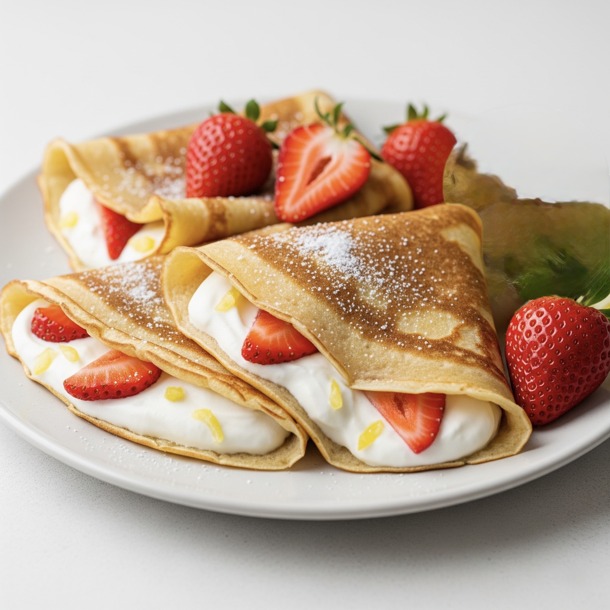 Lemon-Yogurt Crepes