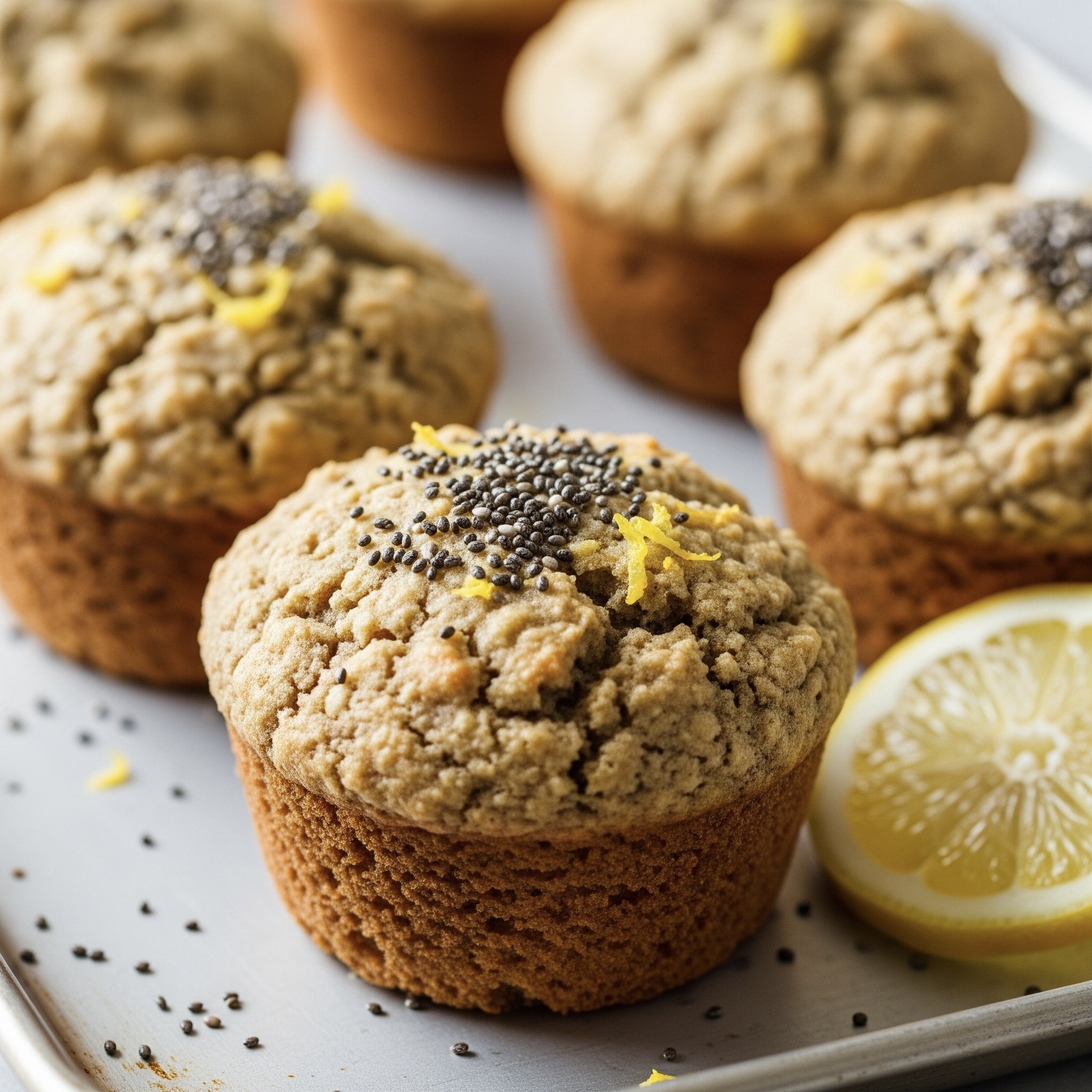Lemon Chia Breakfast Muffins